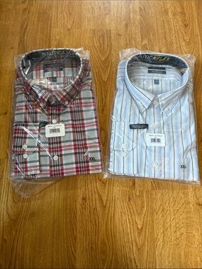 x2 Nautica men’s dress shirts